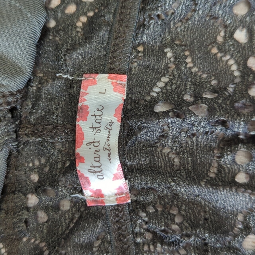 Altar'd State Dusty Olive Lace Bralette - Picture 2 of 3